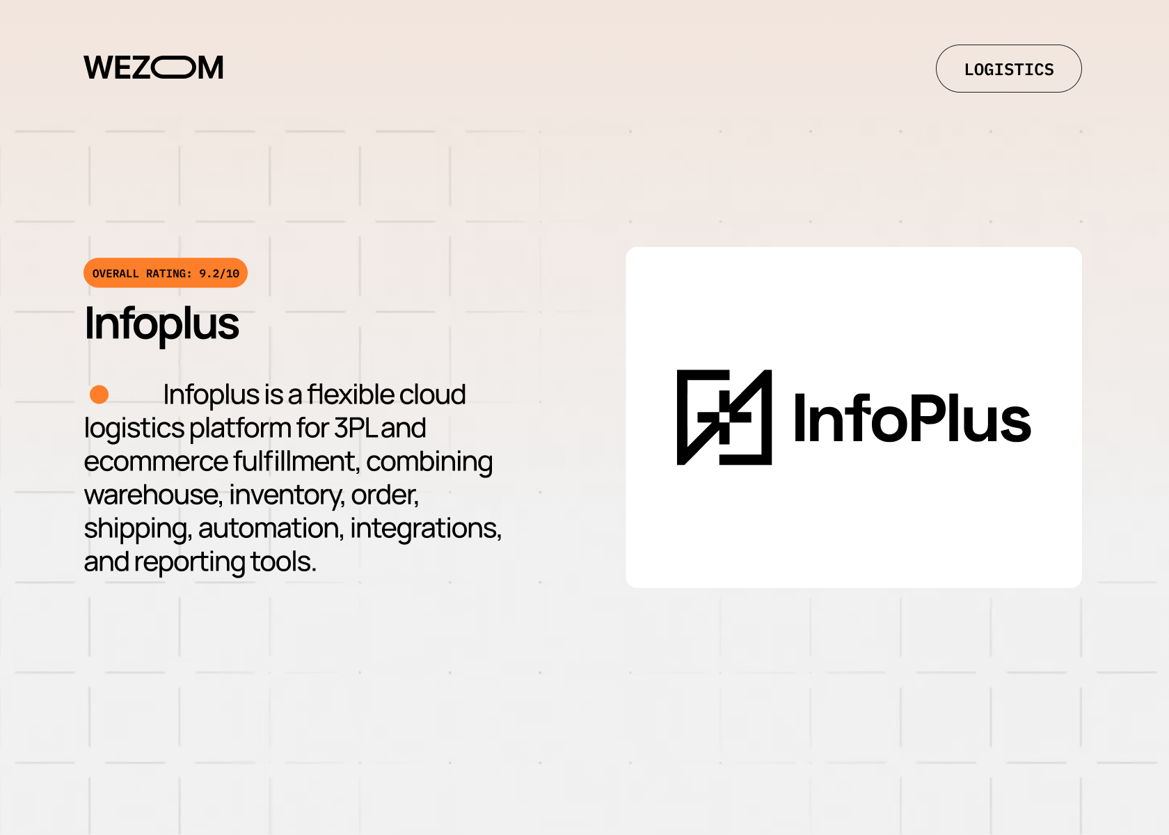 InfoPlus cloud platform featured among flexible 3PL software providers for inventory and logistics management
